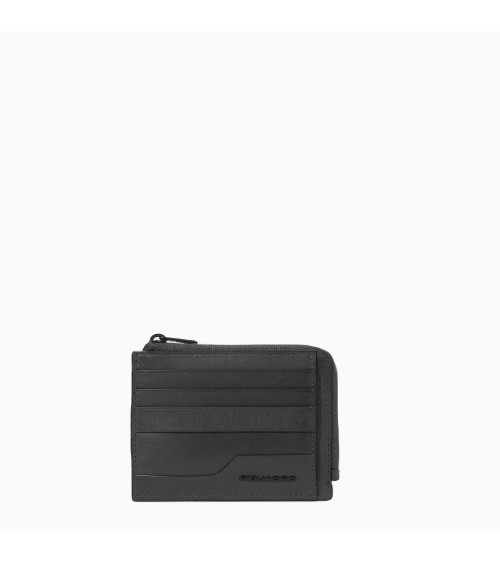 Piquadro PP4822FXPR Kreditkartenetui Leder mit Zip